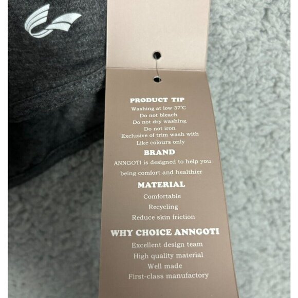 ANNGOTI Womens Lounge Shorts/Dolphin Shorts/Yoga Dark Gray Extra Large NWT's. - Picture 6 of 8